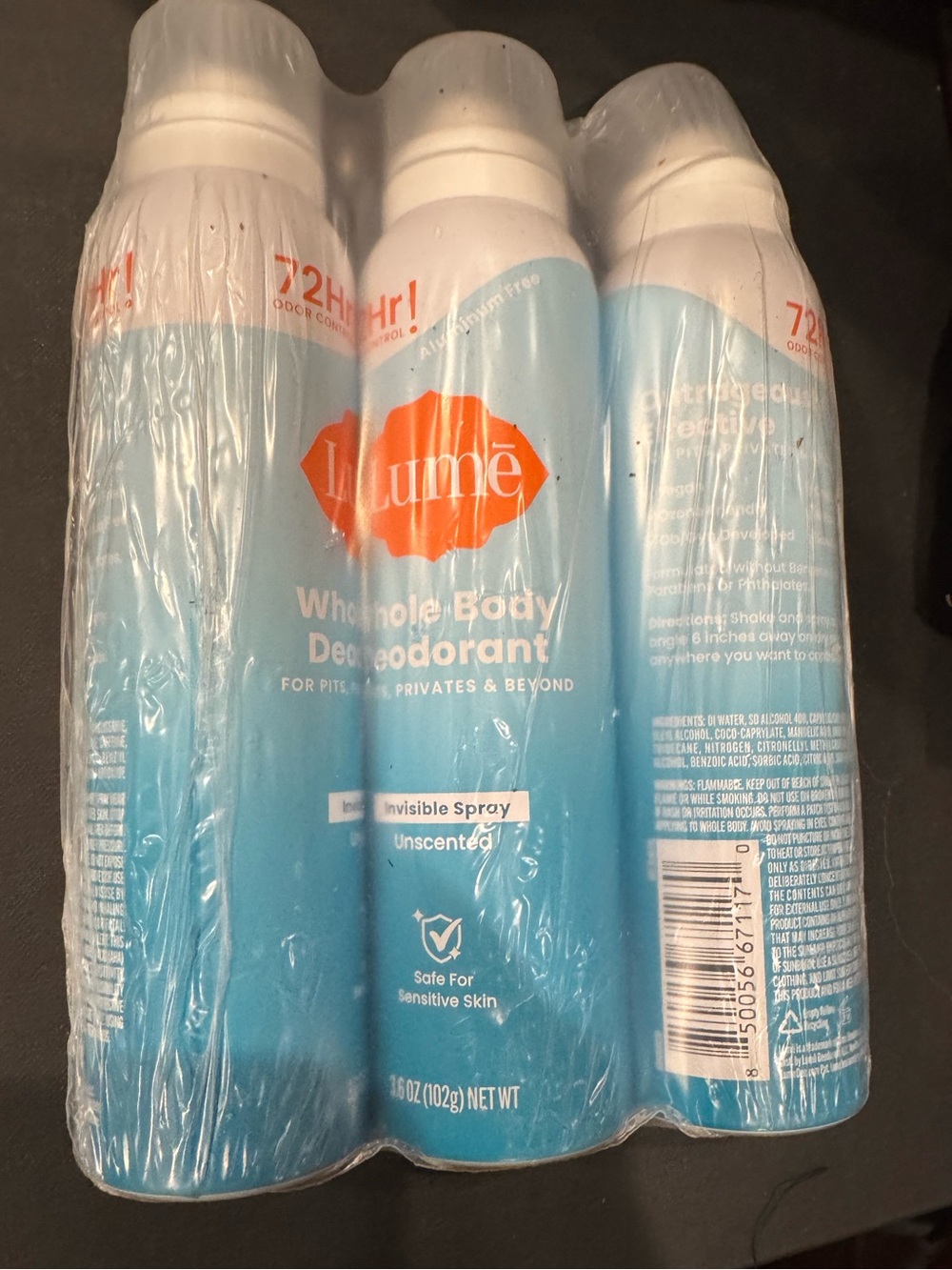 Lume Whole Body Deodorant Spray — unscented